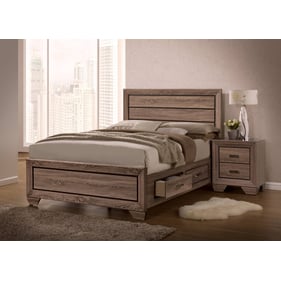 Coaster Furniture Kauffman Taupe 2pc Queen Storage Bedroom Set