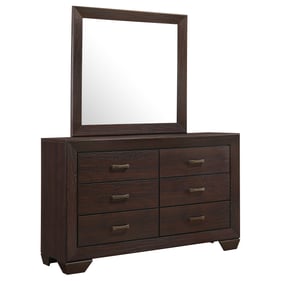 Coaster Furniture Fenbrook Kauffman Dark Cocoa Dresser and Mirror