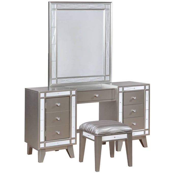 Coaster Furniture Leighton Metallic Vanity Set CST-204927-28