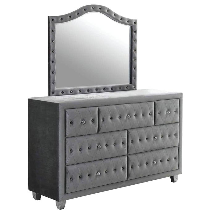 Coaster Furniture Deanna Grey Dresser and Mirror CST-205103M