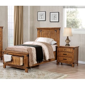 Coaster Furniture Brenner Rustic Honey 2pc Twin Storage Bedroom Set