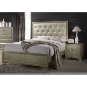 Coaster Furniture Beaumont Champagne 2pc Bedroom Set With King Bed