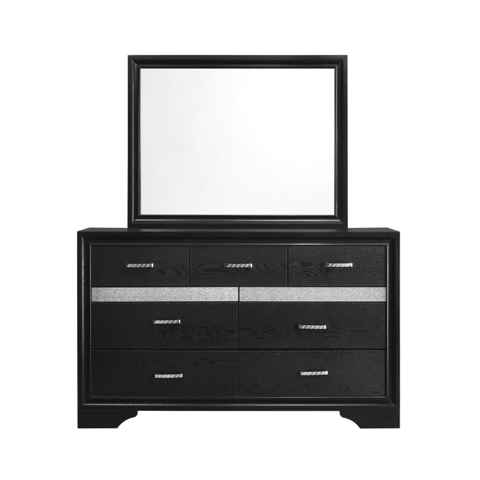 Coaster Furniture Miranda Black Dresser and Mirror CST-206363M