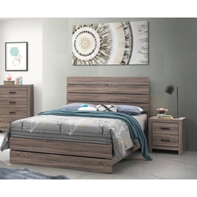 Coaster Furniture Brantford Barrel Oak 2pc King Panel Bedroom Set