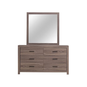 Coaster Furniture Brantford Barrel Oak Dresser And Mirror