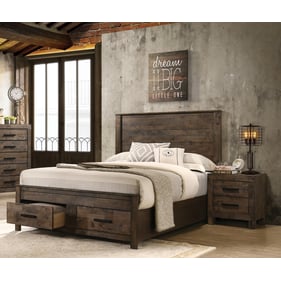 Coaster Furniture Woodmont Rustic Golden Brown 2pc Queen Bedroom Set