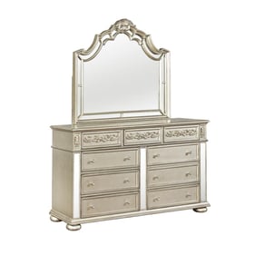 Coaster Furniture Heidi Metallic Platinum Dresser And Mirror