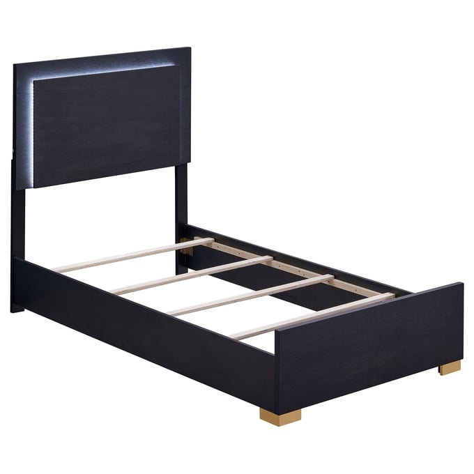 Coaster Furniture Marceline Black Twin Bed with Led Headboard CST-222831T