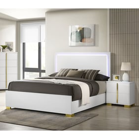 Coaster Furniture Marceline White 4pc Bedroom Set with Full Bed