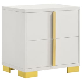 Coaster Furniture Marceline White 2 Drawers Nightstand