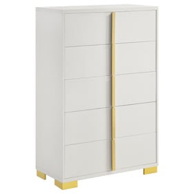 Coaster Furniture Marceline White 5 Drawers Chest