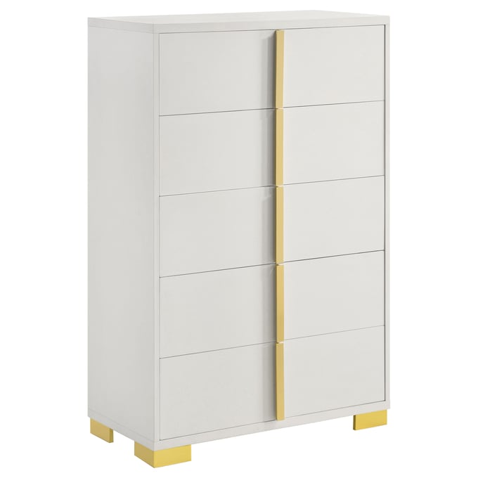 Coaster Furniture Marceline White 5 Drawers Chest CST-222935