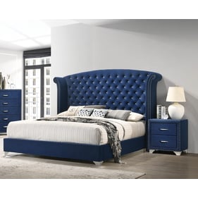 Coaster Furniture Melody Pacific Blue 2pc Bedroom Set With Queen Bed