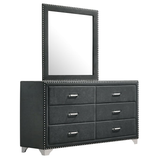 Coaster Furniture Melody Grey Dresser And Mirror CST-223383M