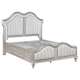 Coaster Furniture Evangeline Silver Queen Storage Bed