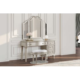 Coaster Furniture Evangeline Silver 3pc Vanity Set