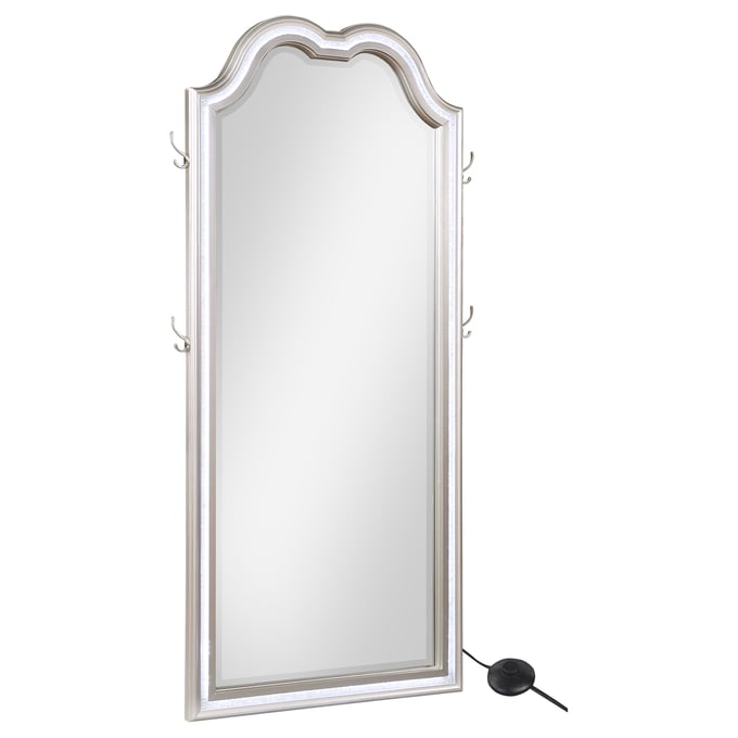 Coaster Furniture Evangeline Silver Oak Full Length Led Floor Mirror CST-223400