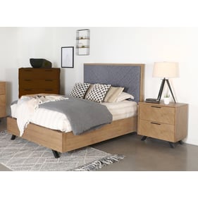 Coaster Furniture Taylor Ash Light Honey Brown 4pc King Panel Bedroom Set