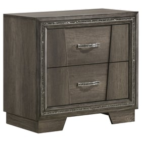 Coaster Furniture Janine Grey 2 Drawers Nightstand