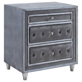 Coaster Furniture Antonella Grey 3 Drawers Nightstand