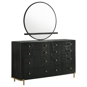 Coaster Furniture Arini Black Dresser and Mirror