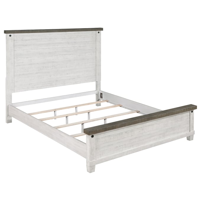 Coaster Furniture Lilith Grey White King Panel Bed CST-224471KE