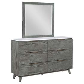 Coaster Furniture Nathan Grey Dresser and Mirror