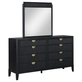 Coaster Furniture Brookmead Black Dresser And Mirror