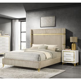 Coaster Furniture Lucia Brown 4pc Bedroom Set with King Bed