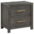 Kieran 2-drawer Nightstand Bedside Table Grey