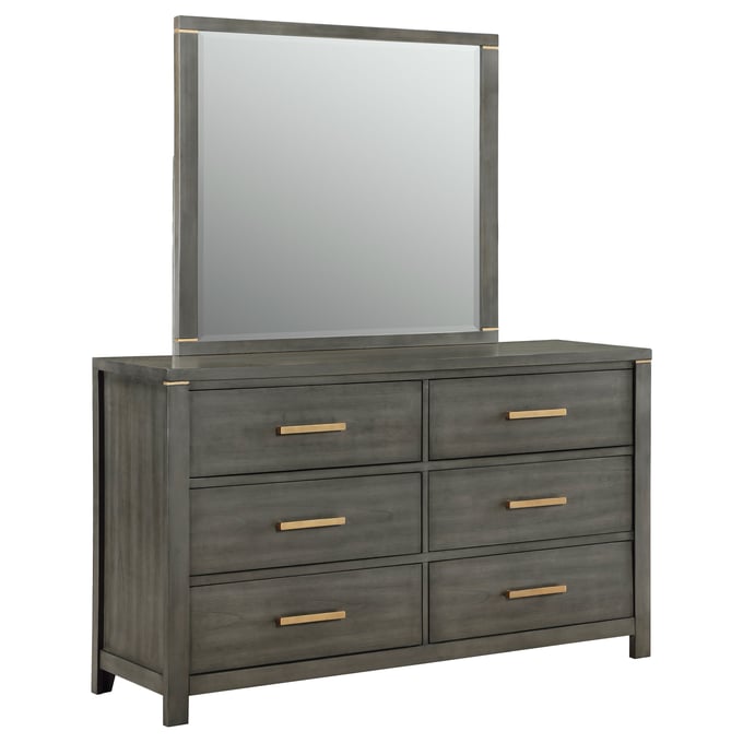 Coaster Furniture Kieran Grey Dresser And Mirror CST-224743M