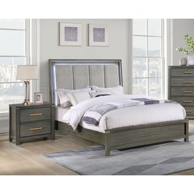 Coaster Furniture Kieran Grey 4pc Bedroom Set With Cal King Bed