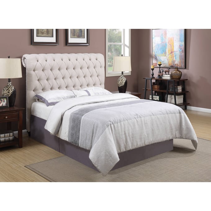 Coaster Furniture Mabel Beige Full Headboard with Frame CST-300525FB1-9601TF