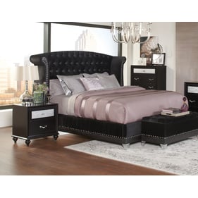 Coaster Furniture Barzini Black 2pc Bedroom Set With Queen Beda