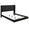 Kendall Upholstered Tufted Eastern King Panel Bed Black