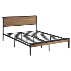 Coaster Furniture Ricky Light Oak Black Queen Platform Bed