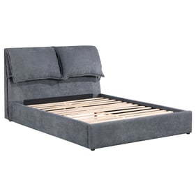 Coaster Furniture Laurel Charcoal Grey Upholstered King Platform Bed