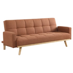 Coaster Furniture Kourtney Terracotta Upholstered Covertible Sofa Bed