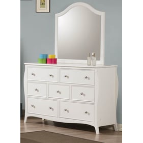 Coaster Furniture Dominique White Dresser and Mirror