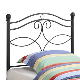 Coaster Furniture Callie Matte Black Twin Metal Headboard with Frame