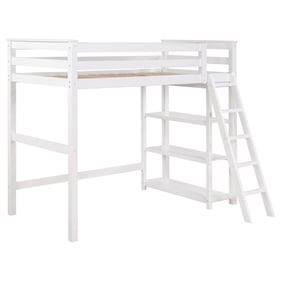 Coaster Furniture Anica White 3 Shelf Twin Loft Bed