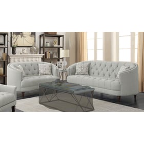 Coaster Furniture Avonlea Grey Fabric 2pc Living Room Set