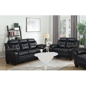 Coaster Furniture Finley Black 2pc Living Room Set