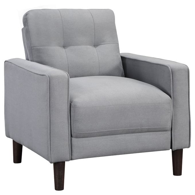 Coaster Furniture Bowen Grey Upholstered Arms Tufted Chair CST-506783