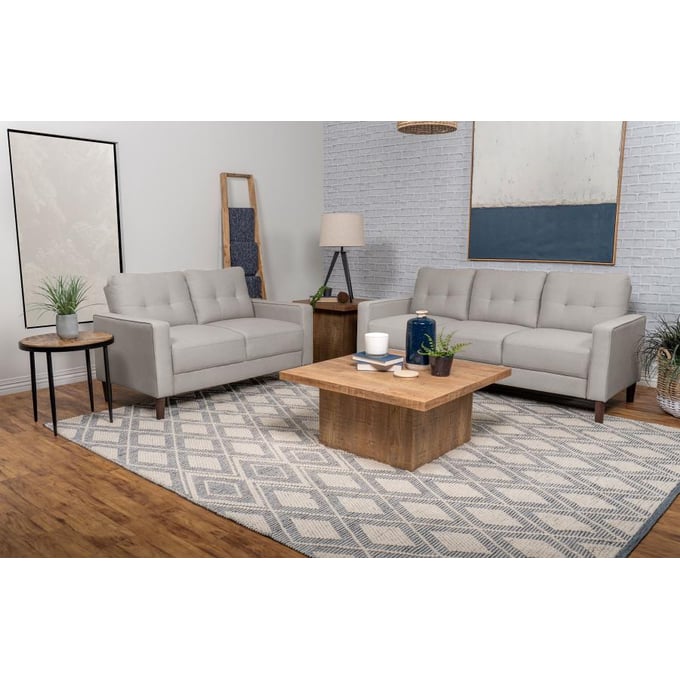 Coaster Furniture Bowen Beige Upholstered 2pc Living Room Set CST-50678-LR-S4