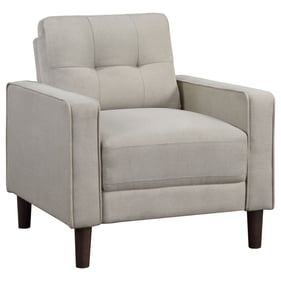 Coaster Furniture Bowen Beige Upholstered Arms Tufted Chair