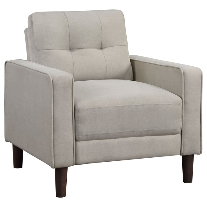 Coaster Furniture Bowen Beige Upholstered Arms Tufted Chair CST-506787