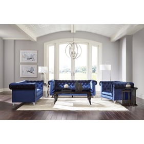 Coaster Furniture Bleker Blue 3pc Living Room Set