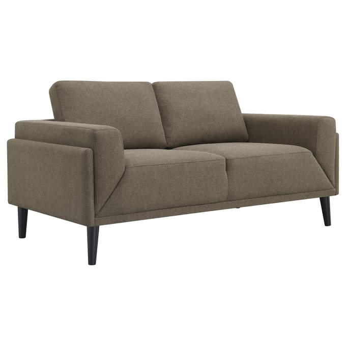 Coaster Furniture Rilynn Brown Upholstered Arms Loveseat CST-509522