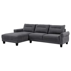 Coaster Furniture Caspian Grey Upholstered Arms Sectional Sofa